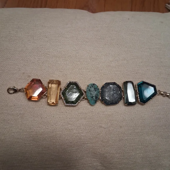 Stella & Dot Candy Gems Multicolor Gemstone Necklace and Bracelet Set - Picture 8 of 15